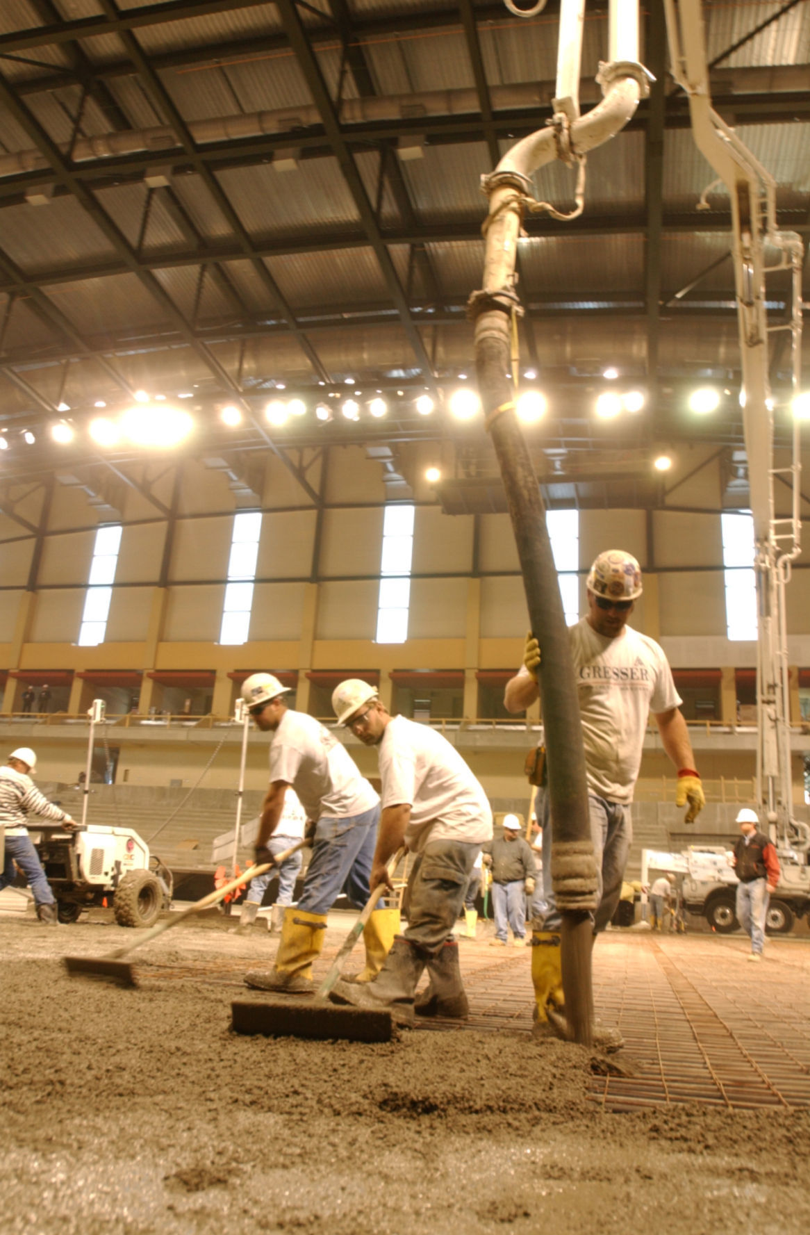 IBP Events Center Rink cement